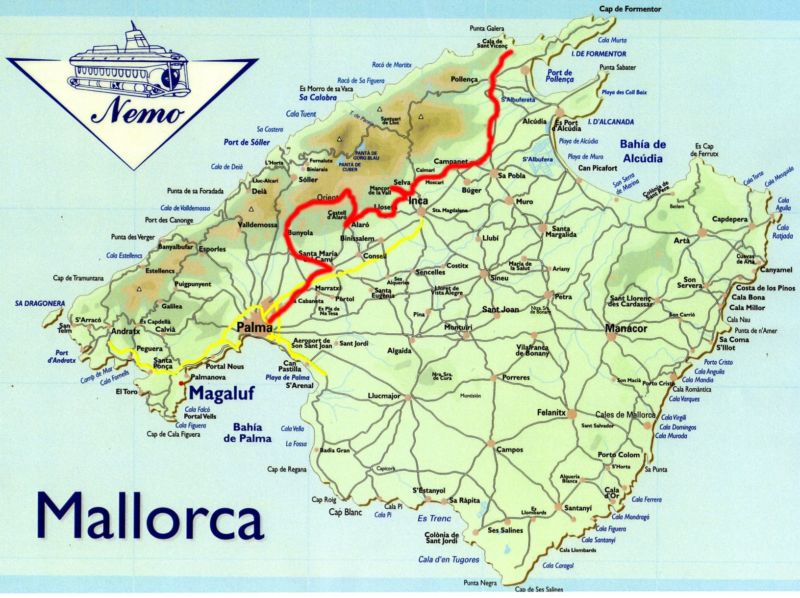 Mallorca Landkarte